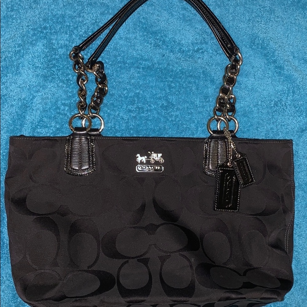 Coach Black G11261-8738 Signature Black w/ Silver